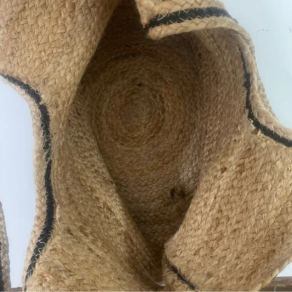 Free People Hand Woven Jute Tote Bag - Picture 9 of 9